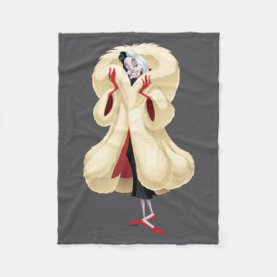 Cruella De Vil Fashionable Fur Fleece Blanket