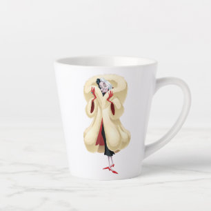 Cruella De Vil Fashionable Fur Latte Mug