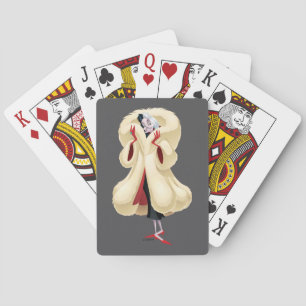 Cruella De Vil   Fashionable Fur Playing Cards
