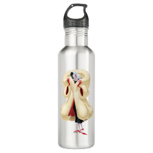 Cruella De Vil Fashionable Fur Stainless Steel Water Bottle