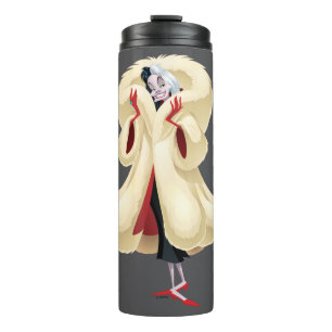 Cruella De Vil Fashionable Fur Thermal Tumbler