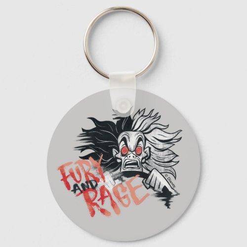 Cruella De Vil  Fury and Rage Keychain