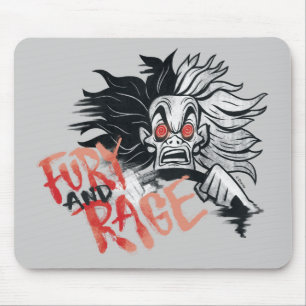 Cruella De Vil Fury and Rage Mouse Pad