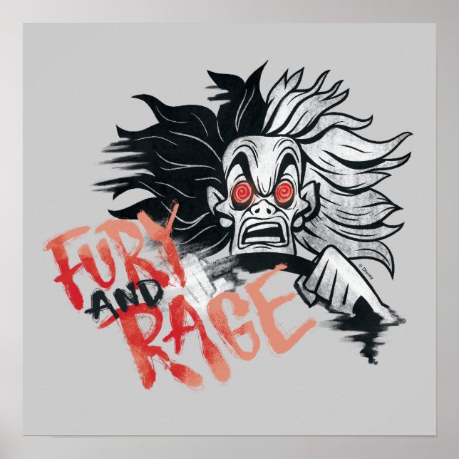 Cruella De Vil | Fury and Rage Poster (Front)
