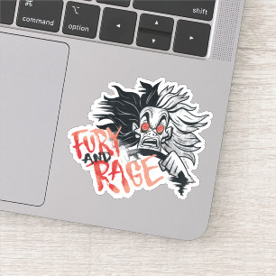 Cruella De Vil Fury and Rage Sticker