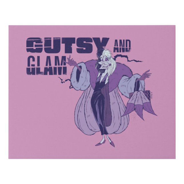 Cruella De Vil | Gutsy and Glam Faux Canvas Print (Front)