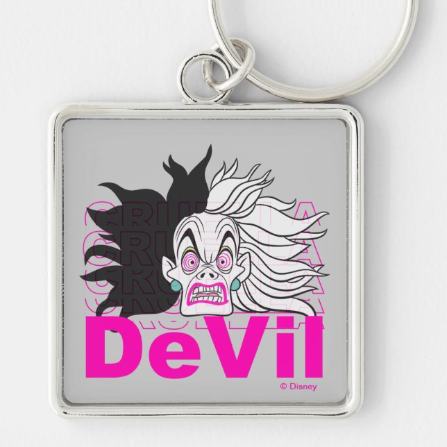 Cruella De Vil | In A Rage Keychain (Front)