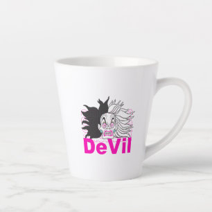 Cruella De Vil In A Rage Latte Mug
