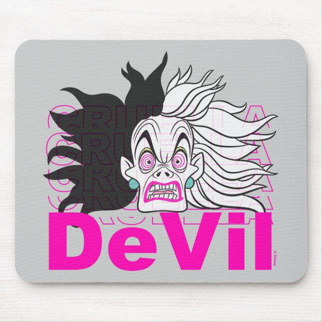 Cruella De Vil | In A Rage Mouse Pad (Front)