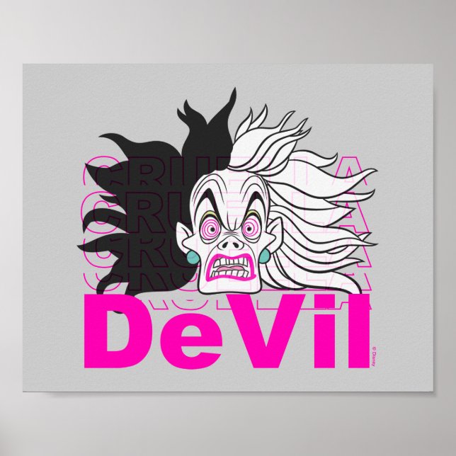 Cruella De Vil | In A Rage Poster (Front)