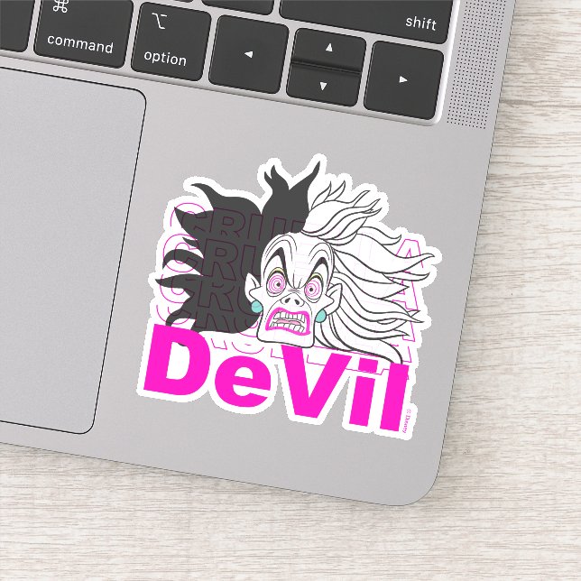 Cruella De Vil | In A Rage Sticker (Detail)