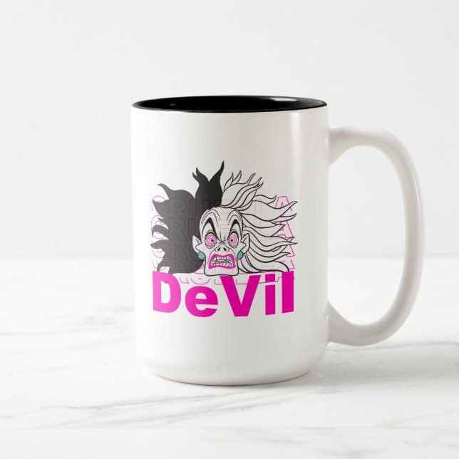 Cruella De Vil | In A Rage Two-Tone Coffee Mug (Right)