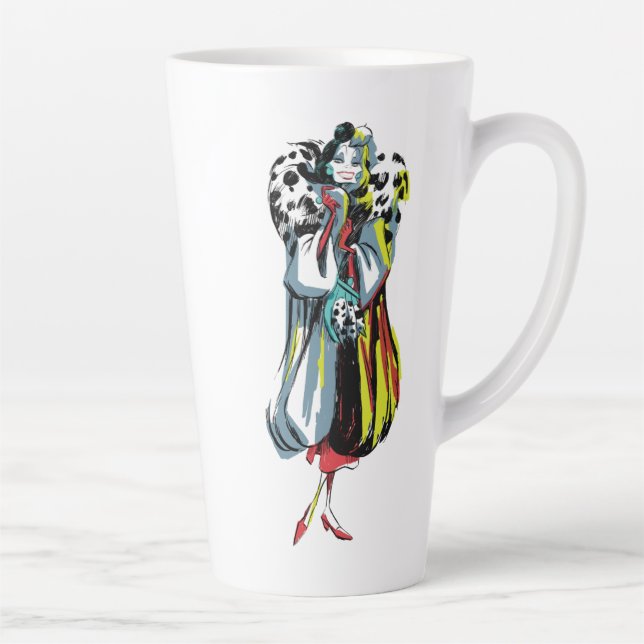 Cruella De Vil | In Her Furs Latte Mug (Right)