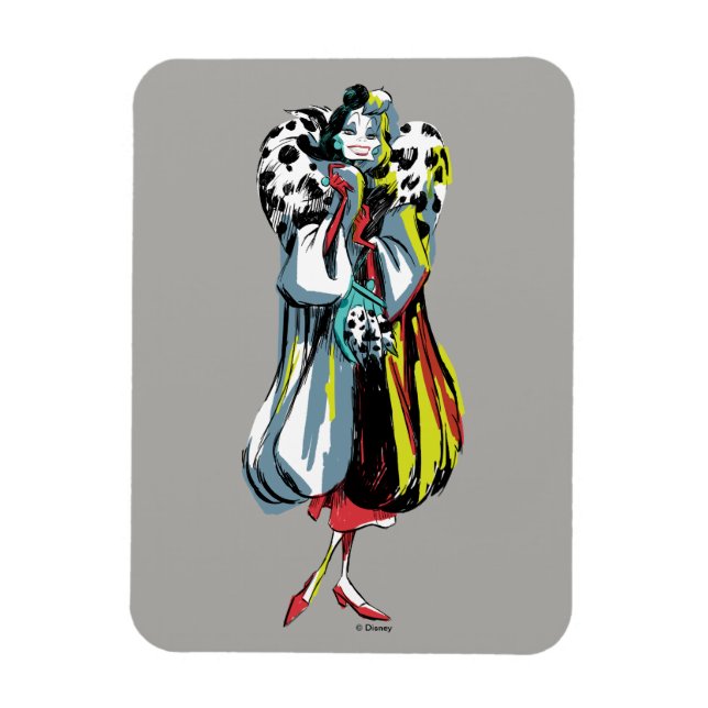Cruella De Vil | In Her Furs Magnet (Vertical)