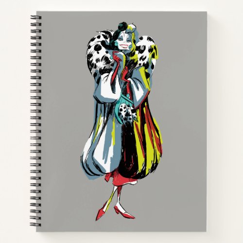 Cruella De Vil  In Her Furs Notebook