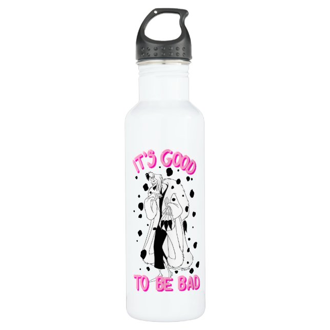 Cruella De Vil | It's Good To Be Bad Stainless Steel Water Bottle (Front)