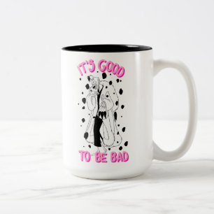 Cruella De Vil It's Good To Be Bad Two-Tone Coffee Mug