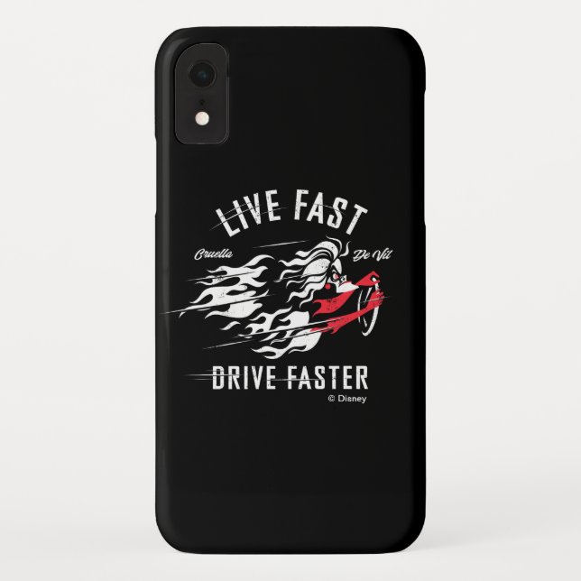 Cruella De Vil | Live Fast Drive Faster Case-Mate iPhone Case (Back)