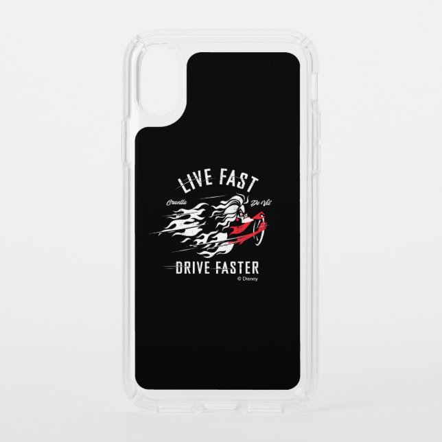 Cruella De Vil | Live Fast Drive Faster Speck iPhone XS Case (Front)