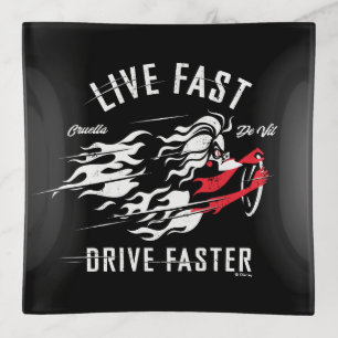 Cruella De Vil Live Fast Drive Faster Trinket Tray