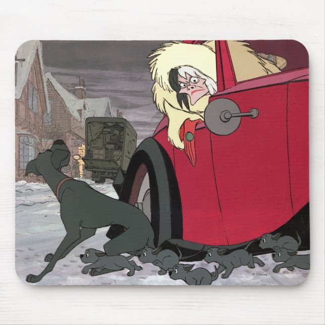 Cruella De Vil | Look Out!! Mouse Pad (Front)