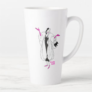 Cruella De Vil Magenta Accessories Latte Mug