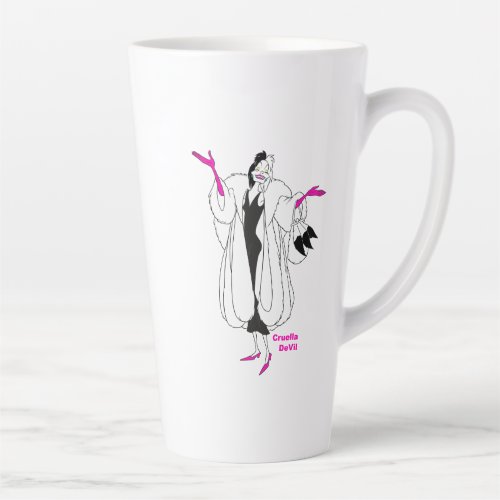 Cruella De Vil  Magenta Accessories Latte Mug