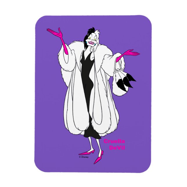 Cruella De Vil | Magenta Accessories Magnet (Vertical)