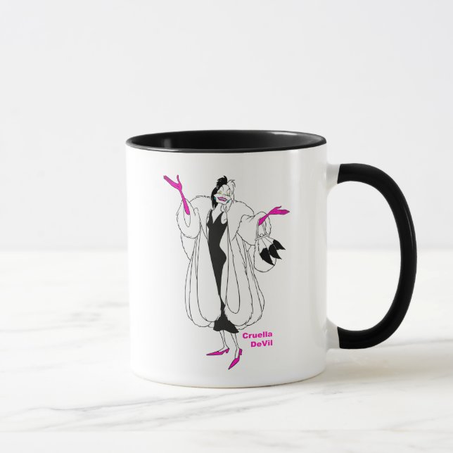 Cruella De Vil | Magenta Accessories Mug (Right)