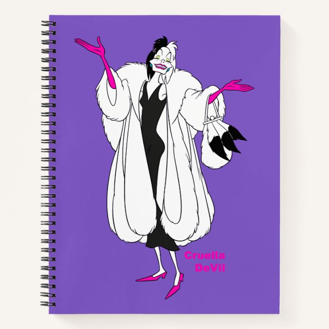 Cruella De Vil | Magenta Accessories Notebook (Front)