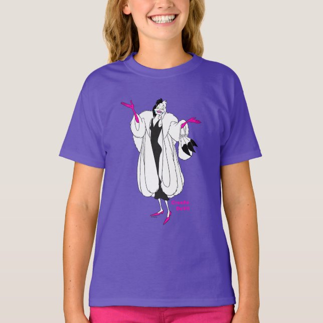 Cruella De Vil | Magenta Accessories T-Shirt (Front)