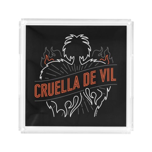Cruella De Vil  Neon Acrylic Tray