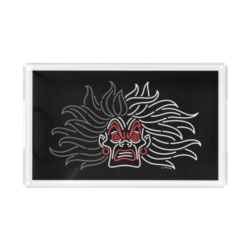 Cruella De Vil  Neon Face Acrylic Tray