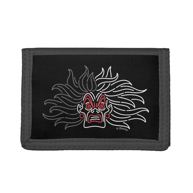 Cruella De Vil | Neon Face Trifold Wallet (Front)