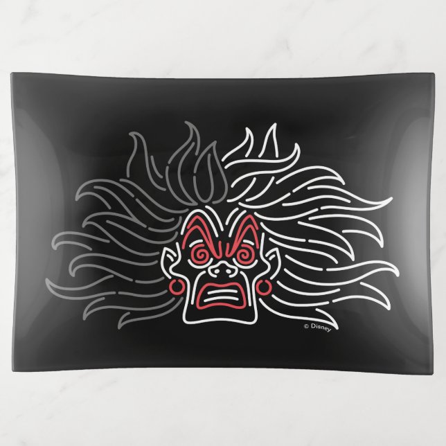 Cruella De Vil | Neon Face Trinket Tray (Front)