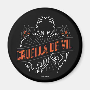 Cruella De Vil   Neon Magnet