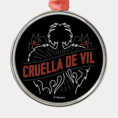 Cruella De Vil | Neon Metal Ornament
