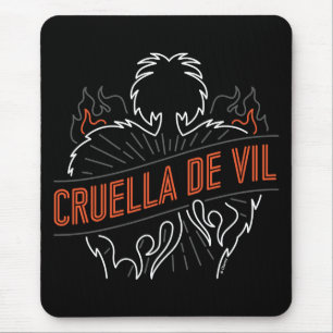 Cruella De Vil Neon Mouse Pad