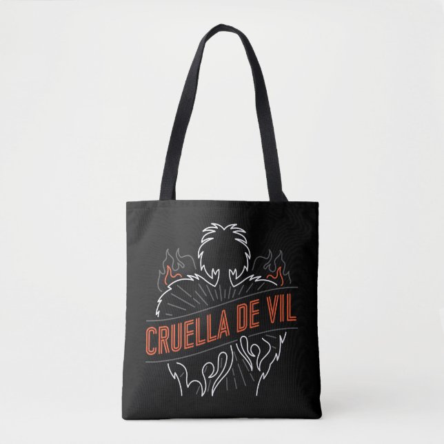 Cruella De Vil | Neon Tote Bag (Front)