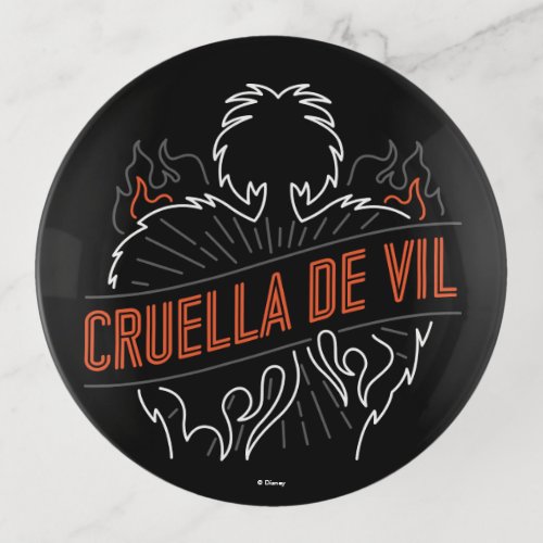 Cruella De Vil  Neon Trinket Tray