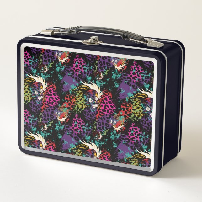 Cruella De Vil Pattern Metal Lunch Box (Front)
