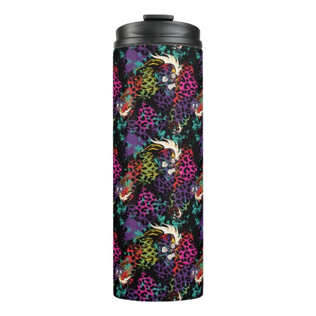 Cruella De Vil Pattern Thermal Tumbler (Front)