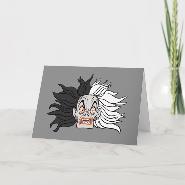 Cruella De Vil | Scary Face Card (Front)