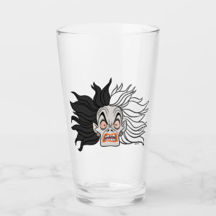 Cruella De Vil   Scary Face Glass