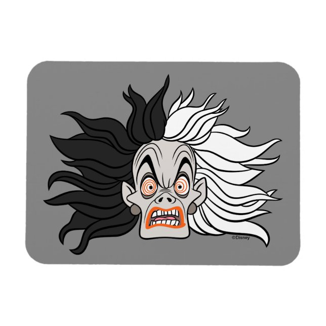 Cruella De Vil | Scary Face Magnet (Horizontal)