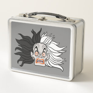 Cruella De Vil Scary Face Metal Lunch Box