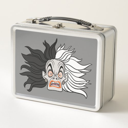 Cruella De Vil  Scary Face Metal Lunch Box
