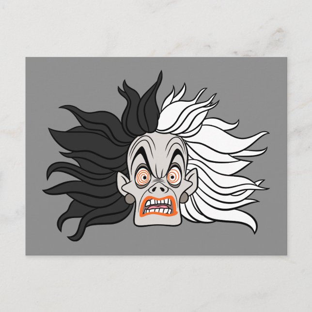 Cruella De Vil | Scary Face Postcard (Front)