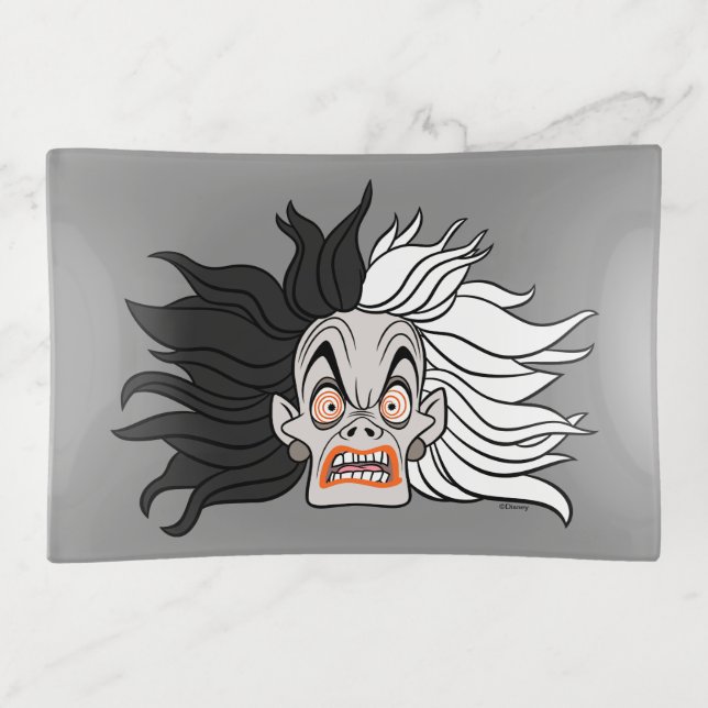 Cruella De Vil | Scary Face Trinket Tray (Front)