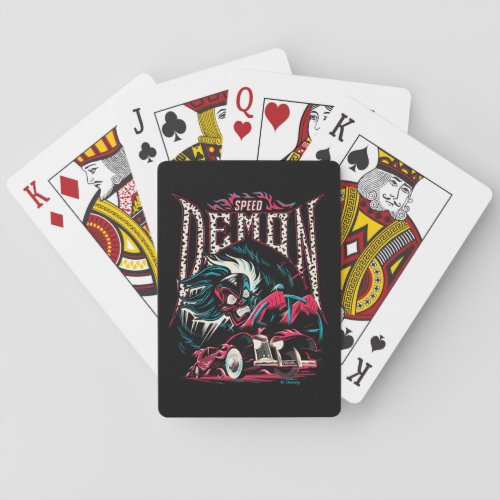 Cruella De Vil  Speed Demon Playing Cards